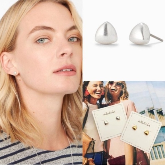 Stella & Dot | 🩶🤍Zariah Studs - Silver 🤍🩶 - Picture 4 of 7